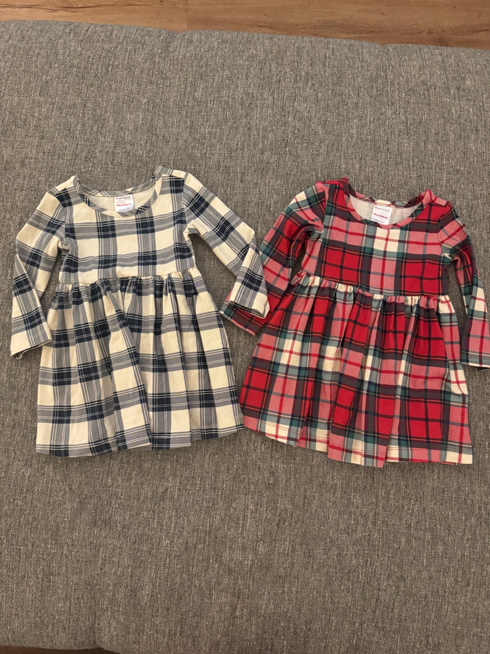 Hanna Andersson Plaid Dress Lot 2Pc Holiday Winter 18-24M